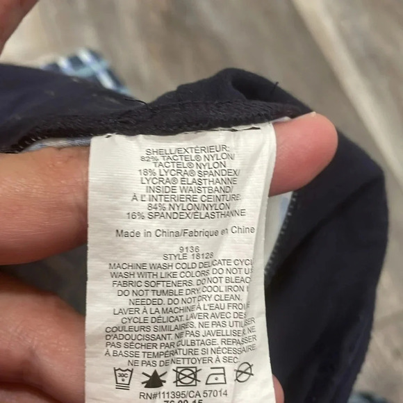 Tory Burch Sport navy print leggings small - Picture 5 of 5